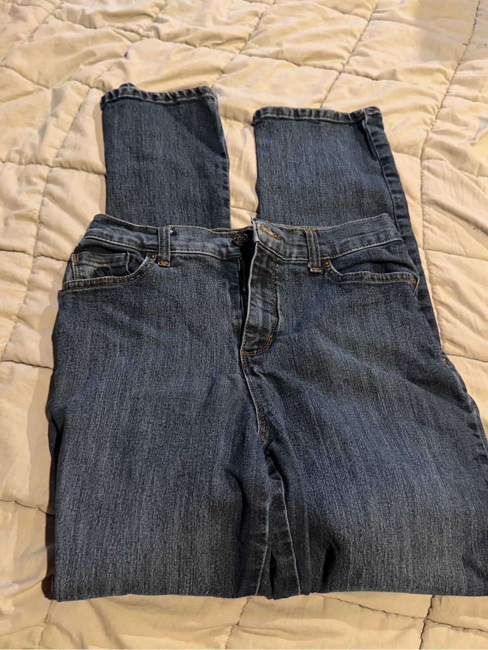 Gloria Vanderbilt Straight Leg Blue Denim Jeans